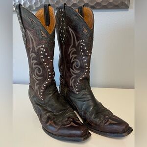Old Gringo Men’s Brown Embroidered Leather Vencida Western Boot Size 9 1/2 D